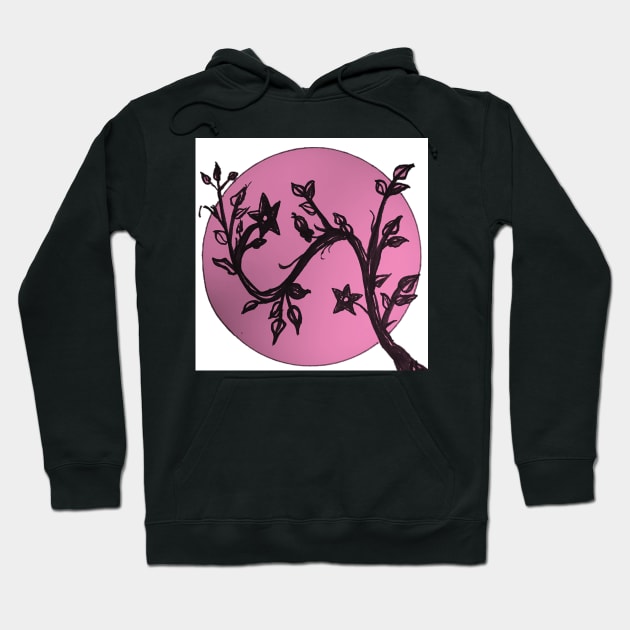 Cherry Blossom Moon Hoodie by laceylschmidt